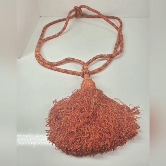 Brunschwig & Fils Vintage Orange Tieback Tassel Drape Curtain Holders 1pc - Picture 1 of 4
